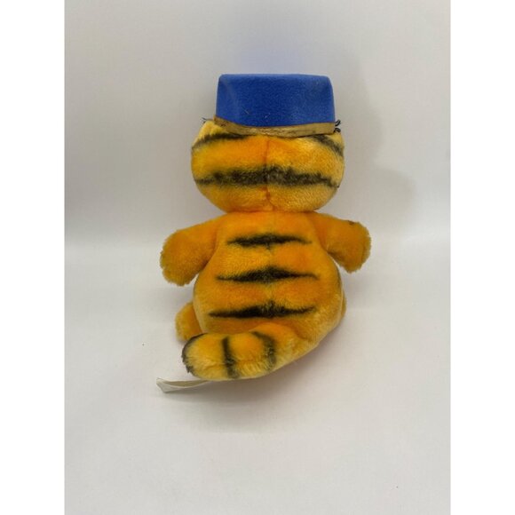 Rare 1981 Blue Hat Garfield Plush: Vintage Cartoon Cat Collectible from Dakin - Picture 4 of 9